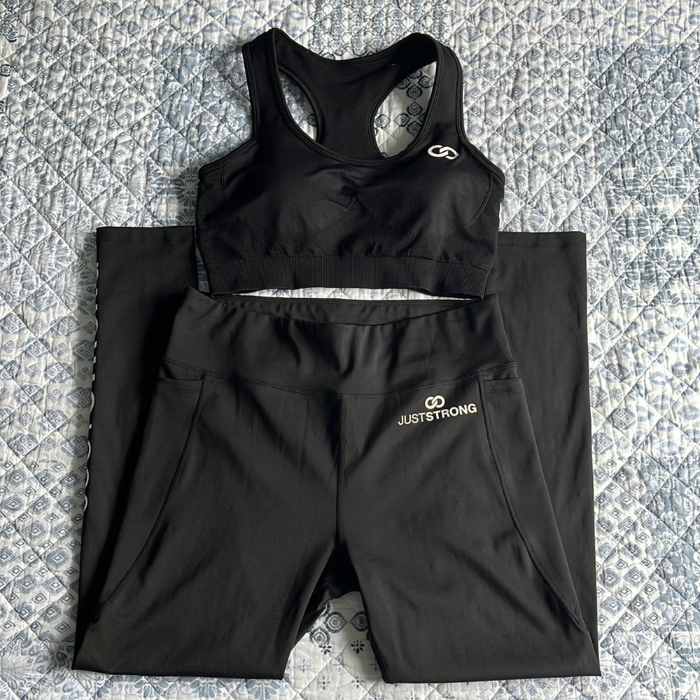 Just Strong Black Outfit - Size XL
